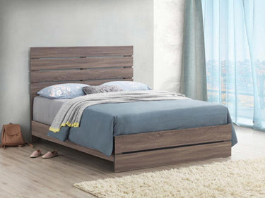 207041KE  Brantford Wood Eastern King Panel Bed Barrel Oak