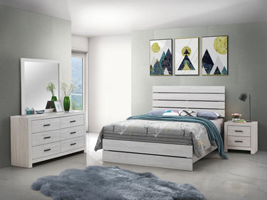 207051Q-S4 Brantford 4-piece Queen Bedroom Set Coastal White