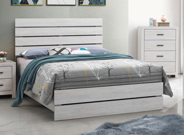 207051Q  Brantford Wood Queen Panel Bed Coastal White