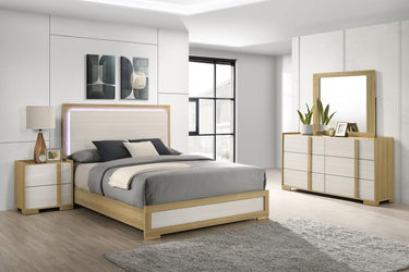 215651Q-S4 Hyland 4-piece Queen Bedroom Set Natural