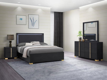 222831Q-S4 Marceline 4-piece Queen Bedroom Set Black
