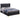 222831Q  Marceline Wood Queen LED Panel Bed Black