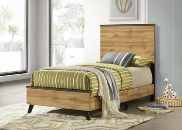 225001T  Kaywood 52-inch Twin Panel Bed Natural Pine