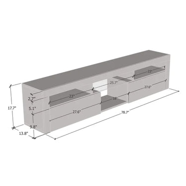 TV228 Floating TV Stand with LED Grey