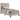 350051T  Boyd Upholstered Twin Panel Bed Ivory)