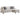 501840  Mcloughlin Upholstered Sloped Arm Sectional Sofa Platinum