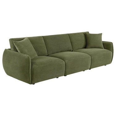 551895-SOFA  Elysia Fabric Upholstered Modular Lounge Sofa Green