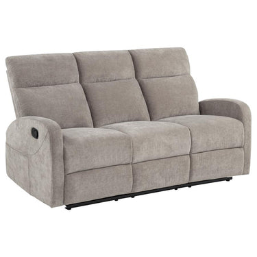 603371  Hamilton Chenille Manual Reclining Sofa Sand