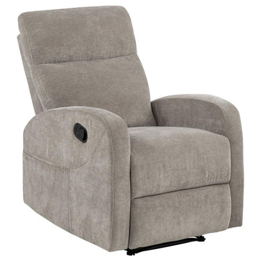 603373  Hamilton Chenille Manual Recliner Sand