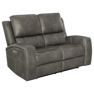 603432PPP  Brickston Triple Power Reclining Loveseat Charcoal