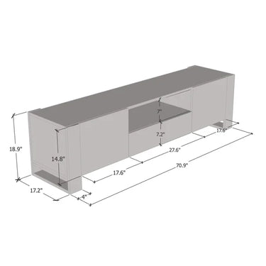 VESTA TV STAND WHITE – Black